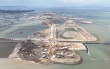 Cận cảnh khu đô thị lấn biển Cần Giờ sau gần một năm thi công