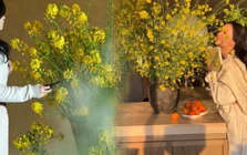 Tháng 3 rước lộc vào nhà: Trào lưu cắm hoa cải vàng giúp không gian bừng sáng, gom hết bình yên tuổi thơ vào một góc phòng