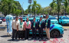 Tỷ phú Phạm Nhật Vượng chính thức chạy 2.500 taxi điện tại Philippines