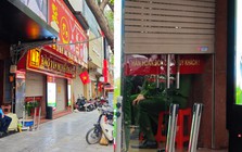 Cận cảnh cửa hàng Bảo Tín Minh Châu vào lúc này: Nhiều cảnh sát xuất hiện, nhiều thùng carton được thu giữ