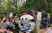 Hiện trường vụ xe khách chở đoàn nhân viên ngân hàng lao xuống vực ở Tam Đảo: Danh sách nạn nhân