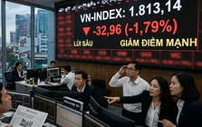 VN-Index lại rơi tự do gần 33 điểm