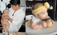 Ái nữ của Ngô Thanh Vân chính thức ăn dặm, Huy Trần khoe loạt “đồ nghề” xịn sò, một chiếc máy đã hơn 6 triệu khiến các mẹ bỉm trầm trồ