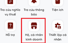 Hướng dẫn hộ kinh doanh thông báo số tài khoản ngân hàng/số hiệu ví điện tử trên ứng dụng Etax Mobile