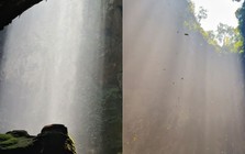 Dân mạng mê mẩn clip thiên nhiên 'rót vàng' vào hang Sơn Đoòng như cảnh tiên