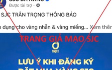 Công ty SJC thông báo khẩn sau khi Fangape bị tấn công