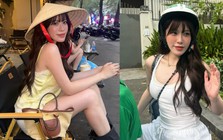 Nữ thần nổi tiếng ngồi Grab, dạo phố ở Việt Nam đăng ảnh khắp nơi