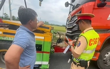 Xe tải dính hàng loạt lỗi trên cao tốc, tài xế và chủ xe bị phạt hơn 100 triệu đồng