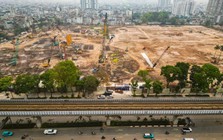 Sau khi di dời nhà máy, dự án tại “đất vàng” giữa trung tâm Thủ đô lập tức trở thành đại công trường