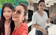 Con gái lớn của Jennifer Phạm lộ diện sắc vóc tuổi 13: Đứng cạnh mẹ Hoa hậu vẫn chiếm spotlight