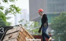 Cận cảnh tiến độ thi công dự án chống ngập ở phía Tây Hà Nội