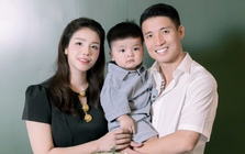 Bùi Tiến Dũng cùng cô chủ khách sạn tổ chức sinh nhật cho quý tử Nhật Vượng, nhan sắc mẹ bỉm 3 con gây sốt