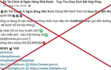 Xuất hiện trang Facebook mạo danh Bộ Tài chính nhằm lừa đảo chiếm đoạt tài sản