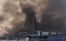 Cháy lớn tại khu công nghiệp Giang Điền, Đồng Nai