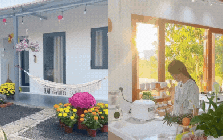 25 tuổi xây nhà 70m² chỉ với 200 triệu ở Khánh Hòa: Nhìn căn nhà nhỏ giữa sân vườn, nhiều người không tin nổi chi phí