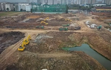 Tháo gỡ điểm nghẽn mặt bằng thi công dự án khẩn cấp hồ điều hòa Phú Đô