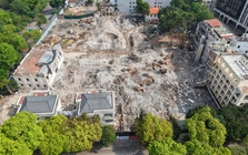 Quảng trường hơn 2ha sát Hồ Gươm dần lộ diện sau 5 tháng giải phóng mặt bằng