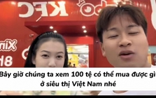 Cầm 350.000 đồng đi siêu thị Việt, khách Trung Quốc ngại ngùng xin trả lại đồ lúc tính tiền