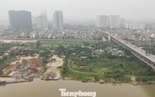 Cận cảnh khu đất dự án công viên đầu tiên tại Trục đại lộ cảnh quan sông Hồng