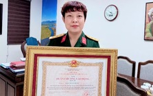 Nữ NSƯT mang hàm Thượng tá vừa nhận Huân chương Lao động hạng Ba là ai?