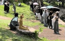 Giới trẻ xếp hàng ở Thảo Cầm Viên chụp ảnh với ếch ngồi thiền và loạt thú hoá đá: Tất cả là từ Sơn Tùng M-TP!