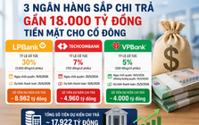 Cổ đông ba ngân hàng sắp nhận gần 18.000 tỷ đồng cổ tức tiền mặt: LPBank chi số tiền bằng VPBank và Techcombank cộng lại