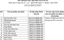 Thu hồi 511 sản phẩm mỹ phẩm do Công ty Việt Hương sản xuất