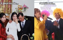Clip bố cô dâu vừa mới khóc sụt sùi đã 'quẩy cực sung' gây bão mạng xã hội