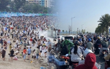 Hải Phòng dịp lễ: Một nửa đang “ngâm mình” ở Đồ Sơn, một nửa chưa qua nổi phà ra Cát Bà