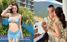 Hoa hậu đẹp bậc nhất Việt Nam tình tứ bên chồng đại gia: "Tụi mình vẫn còn chơi với nhau"