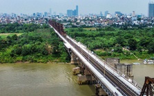 Cầu Long Biên thông xe trở lại sau 2 tháng sửa chữa
