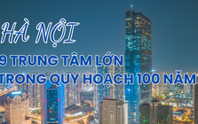 Infographic: 9 trung tâm đô thị lớn của Hà Nội trong quy hoạch 100 năm