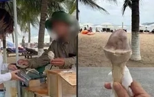 Xác minh thông tin du khách Thái Lan tố bị 'chặt chém' cây kem giá 100.000 đồng