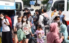 Kết thúc nghỉ lễ, bến xe Hà Nội chật kín hành khách trở lại Thủ đô