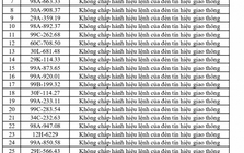 429 chủ phương tiện vi phạm mang biển số sau nhanh chóng nộp phạt nguội theo Nghị định 168