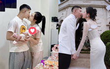 Quang Vinh khoe ảnh đầy tháng con với Mỹ Linh
