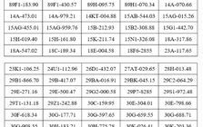 909 chủ xe máy, ô tô mang biển số sau khẩn trương nộp phạt nguội theo Nghị định 168 của Chính Phủ