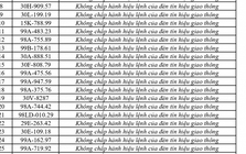 447 chủ phương tiện vi phạm mang biển số sau nhanh chóng nộp phạt nguội theo Nghị định 168