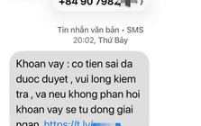 Tài khoản phát sinh 2 giao dịch 1.620.000 đồng, người phụ nữ nhận tin nhắn thông báo: "Khoản vay đã được giải ngân"