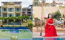 Biệt thự 1000m2, 10 phòng ngủ, có cả sân bóng rổ của nữ NSƯT, trưởng khoa thanh nhạc đình đám