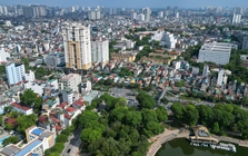 Hiện trạng khu 'đất vàng' đối diện Công viên Thống Nhất sắp xây bãi đỗ xe ngầm