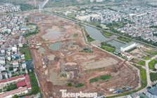 Dự án hồ điều hòa Yên Nghĩa 1 gấp rút về đích phần đào lòng hồ