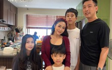 Ốc Thanh Vân đưa 3 con trở lại Úc