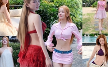 Mỹ nhân Vbiz 31 tuổi mặt nhỏ xinh như búp bê, lần nào lên đồ đi biển cũng đẹp "bùng nổ"