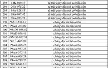 Công an đề nghị tất cả chủ xe máy, ô tô có biển số sau nhanh chóng đến nộp phạt nguội theo Nghị định 168