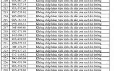 492 chủ phương tiện vi phạm mang biển số sau nhanh chóng nộp phạt nguội theo Nghị định 168