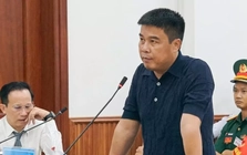 Hình ảnh bị cáo Nguyễn Văn Hậu tại phiên phúc thẩm vụ bán đất sân bay Nha Trang