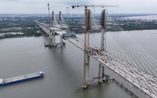 Cầu dây văng cao nhất Việt Nam đếm ngược ngày nối liền cao tốc Bến Lức - Long Thành