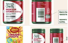Cảnh báo khẩn: Thu hồi hàng loạt thực phẩm chức năng và kẹo từ Australia