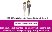 Aeon Mall xin lỗi